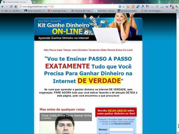 O site de afiliado do Kit Ganhe Dinheiro On-line é padrão para todos os afiliados site afiliado kit ganhe dinheiro online