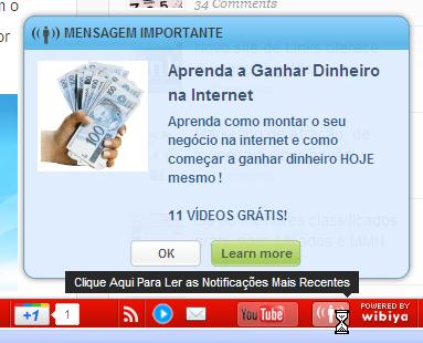 popup notificacoes barra wibiya ganhar dinheiro internet