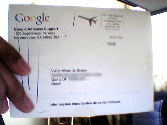 O PIN do Google Adsense pin google adsense