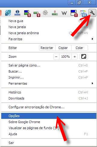 gerenciar cookies google chrome
