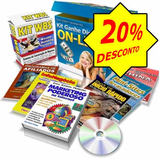 kit ganhe dinheiro online 20% desconto